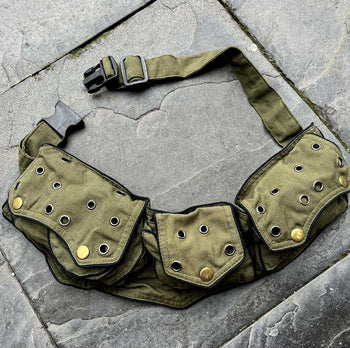 Boho Utility Belt With Brass Studs