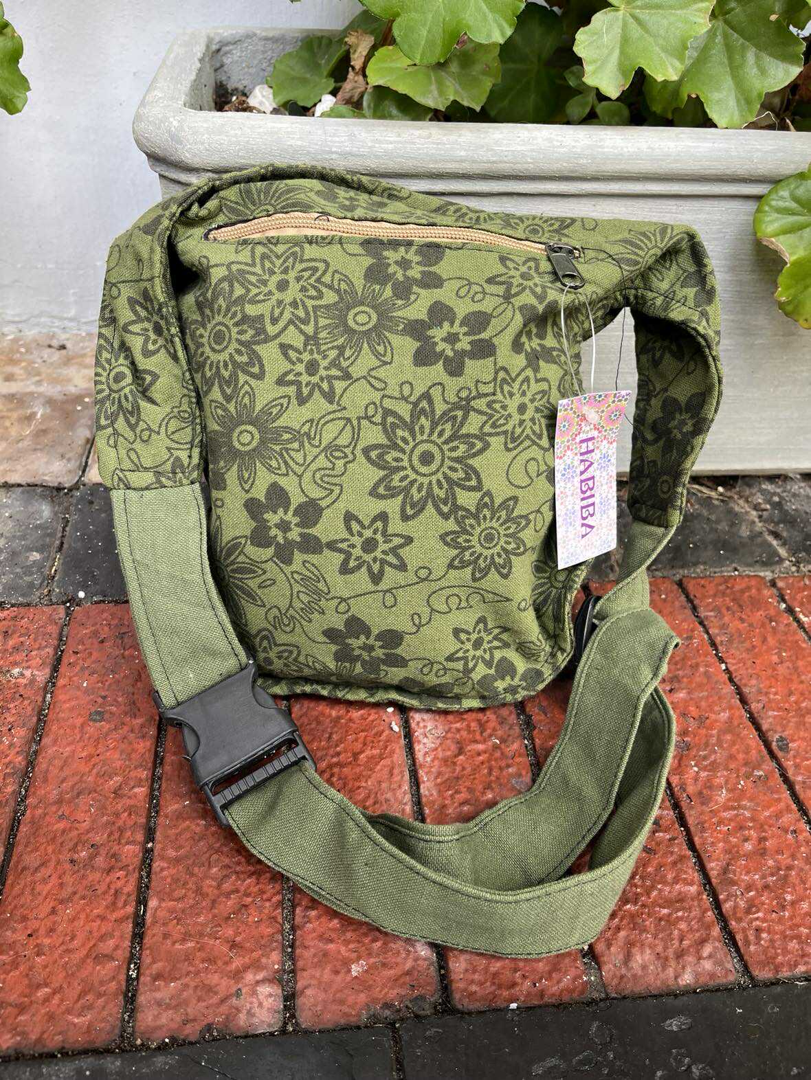 Boho Festival Floral Moon Bag