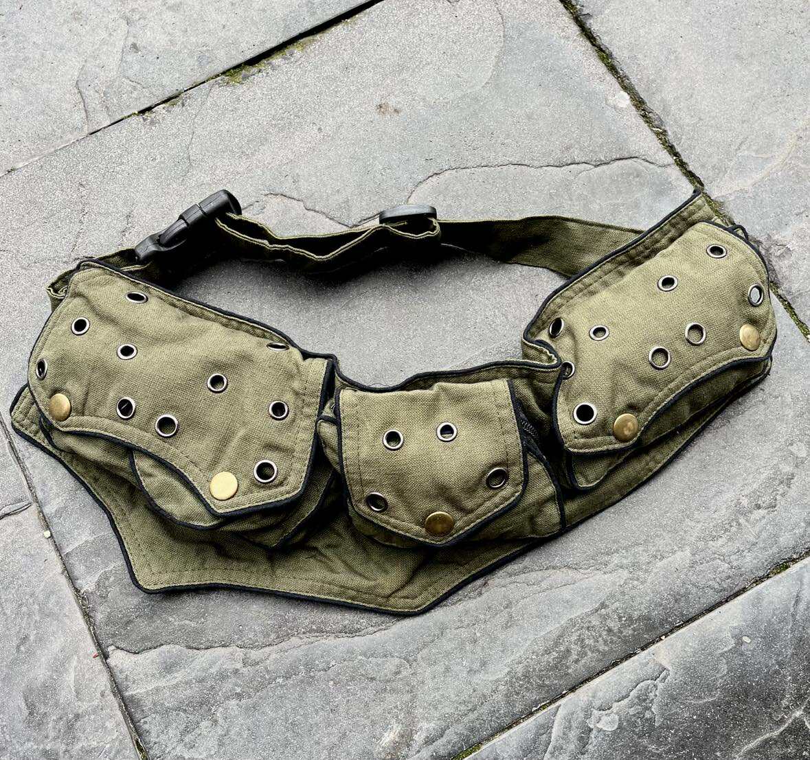 Boho Utility Belt With Brass Studs