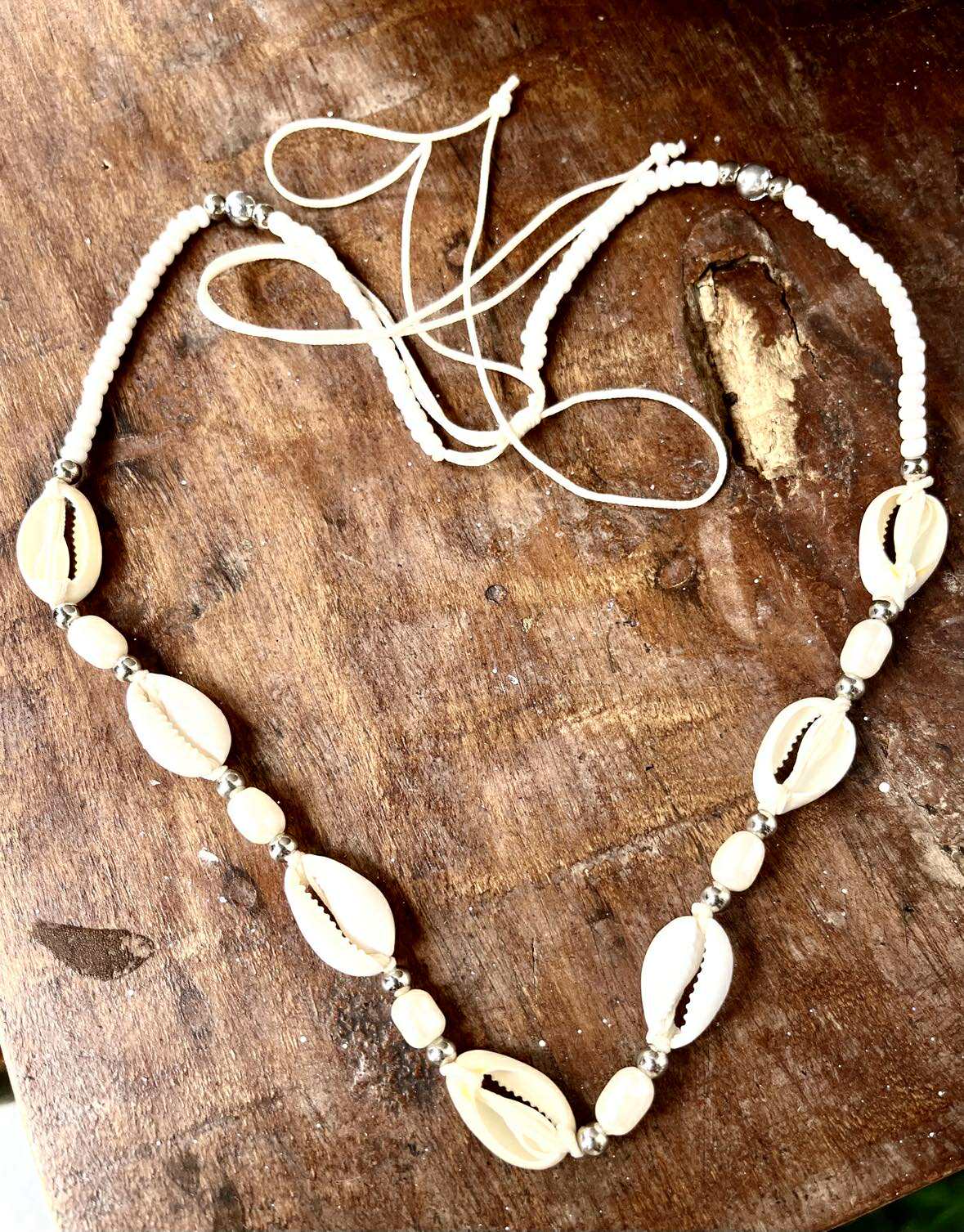 Cowrie Choker With Beads