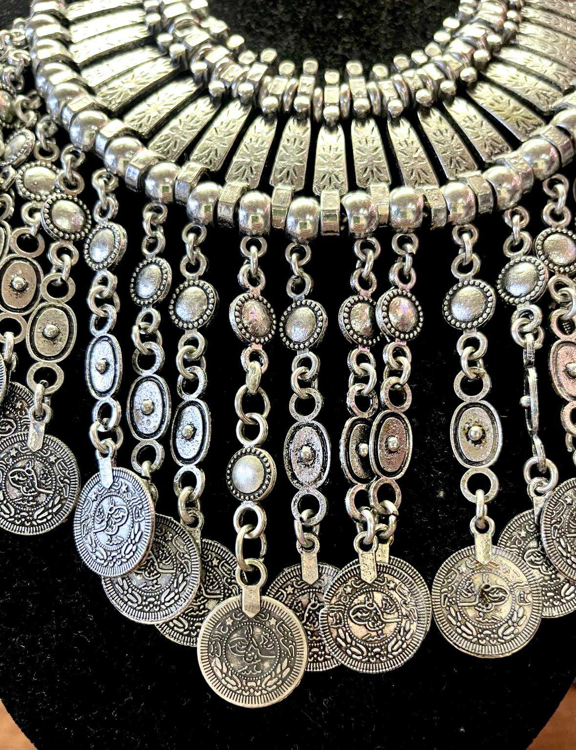 Nomad Moon Tribal Coin Necklace