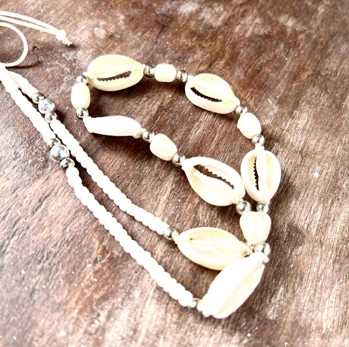 Cowrie Choker With Beads