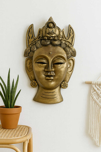 Golden Bodhisattva Wall Hanging