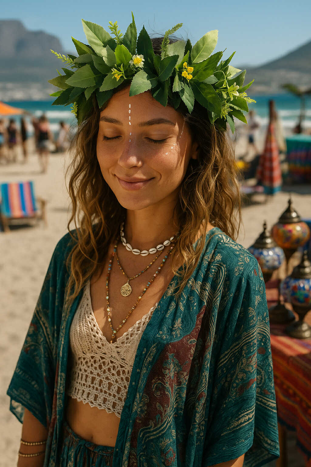 Boho Leaf Halo