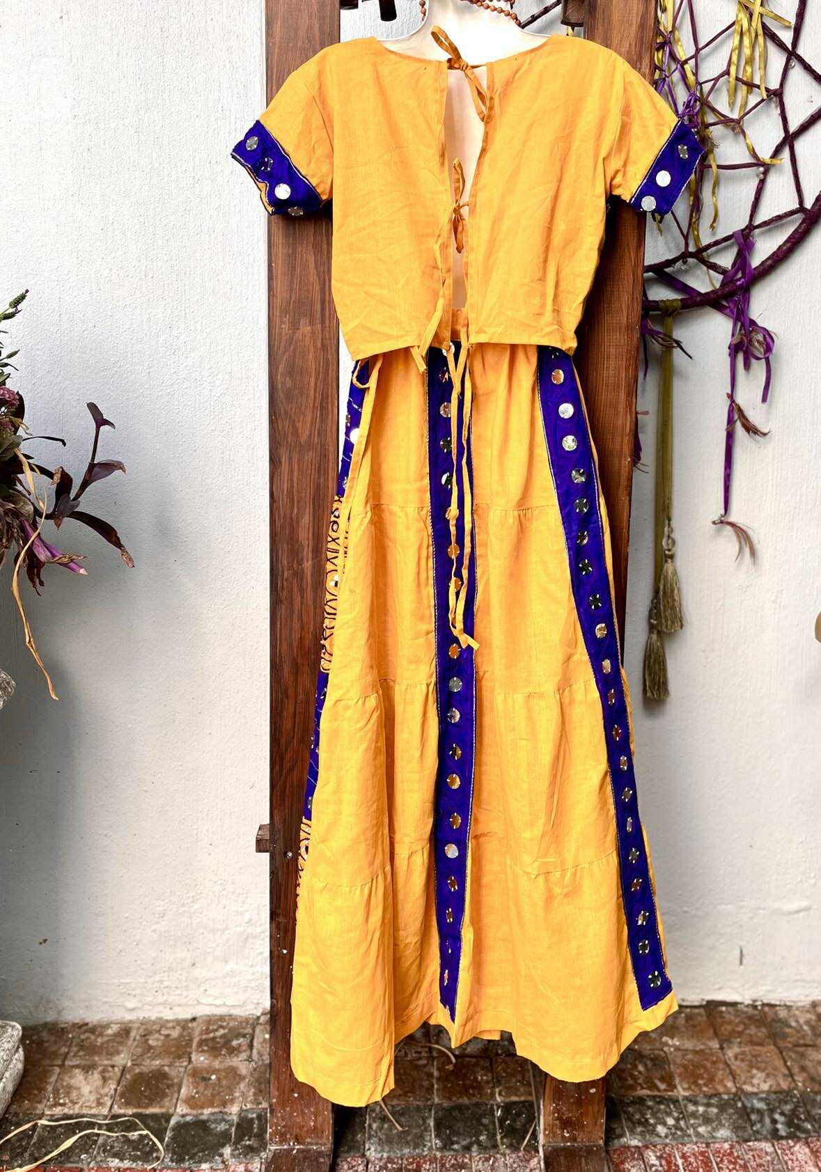 Boho Mirrorwork Two-Piece Set