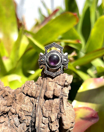 Mystic Shield  Gemstone Ring