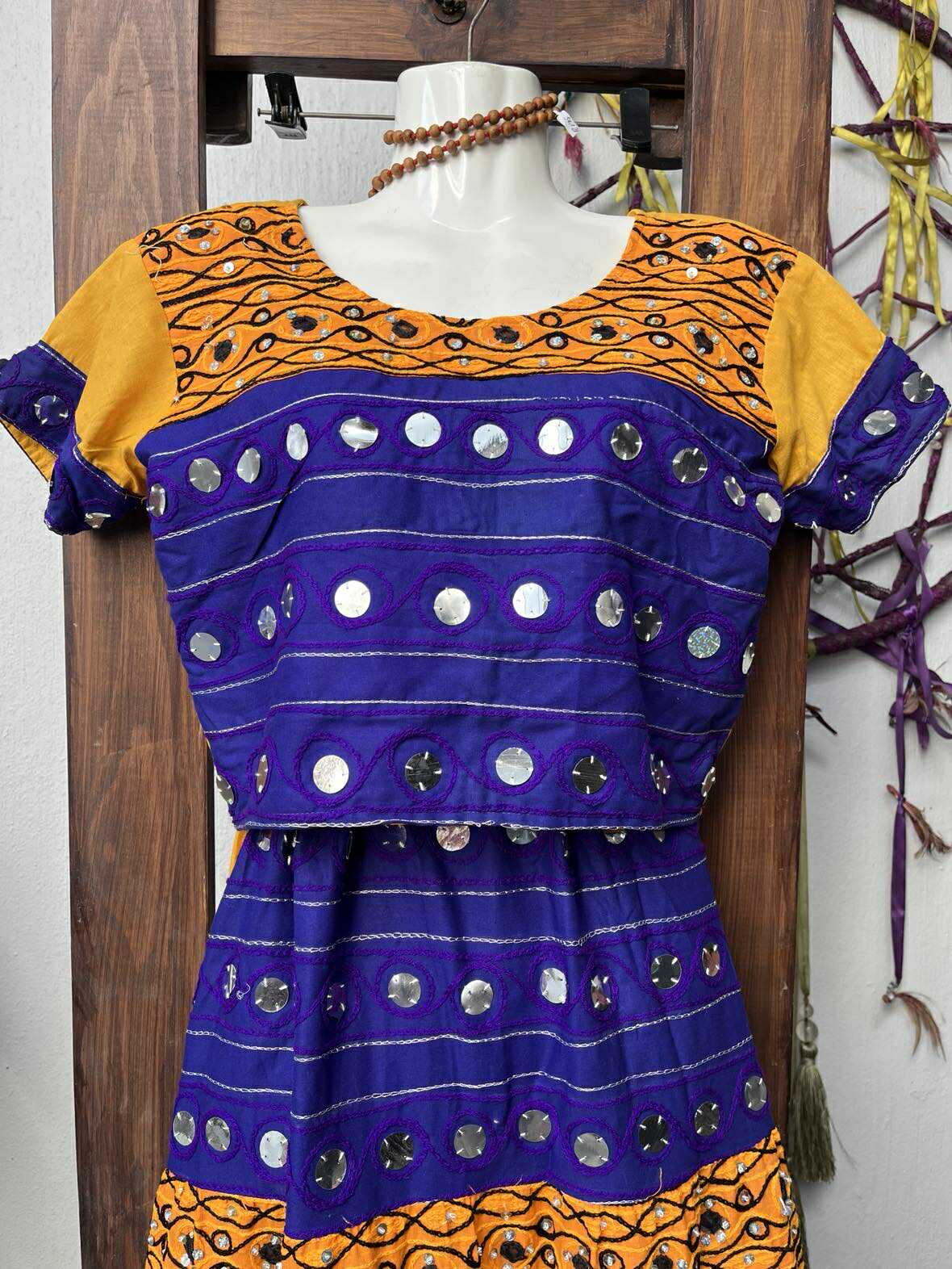 Boho Mirrorwork Two-Piece Set