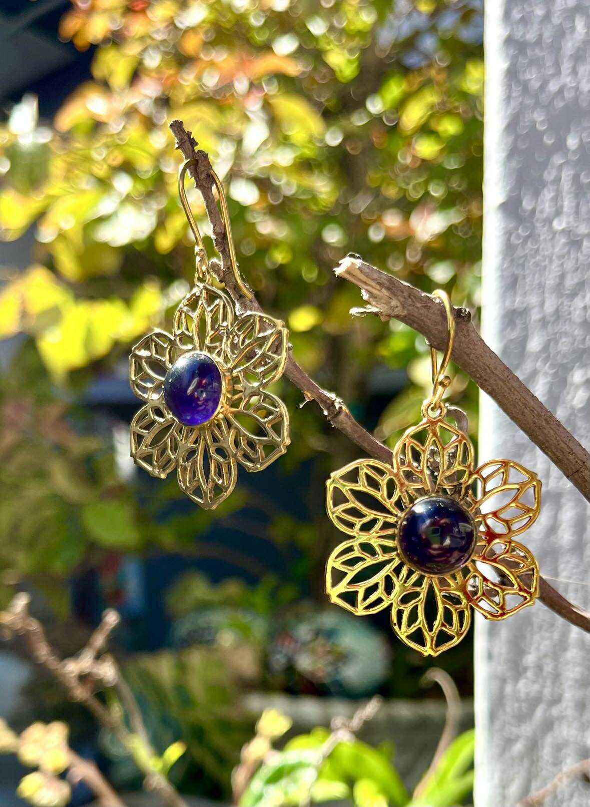 Flower Radiance Gemstone Rings