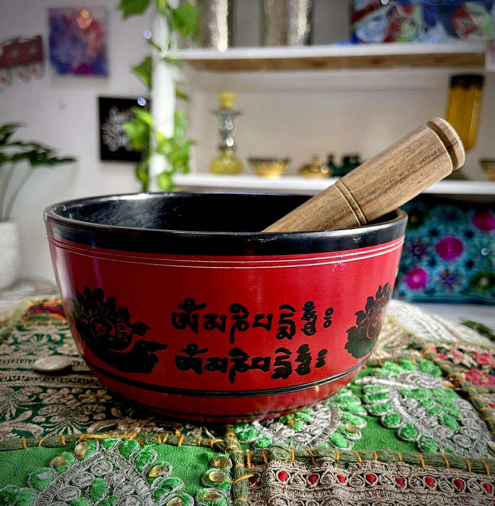 Himalayan Singing Bowl RED