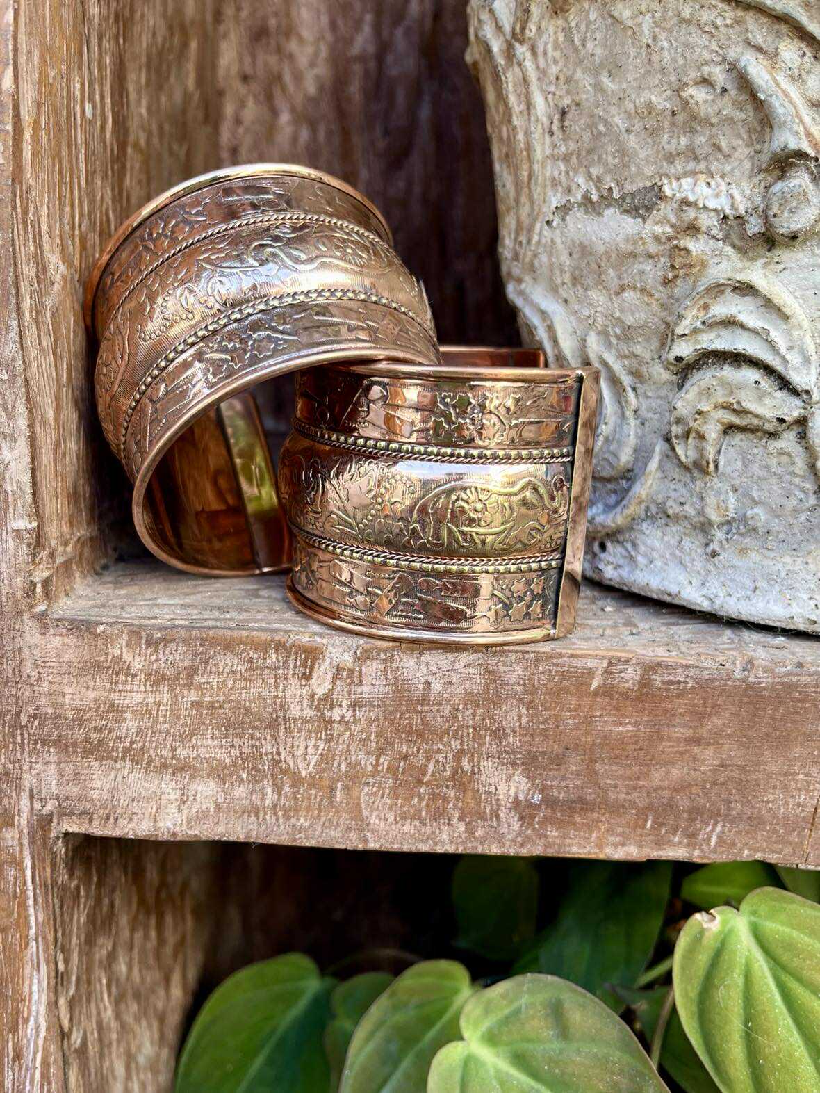 Elephant Guardian Copper Cuff