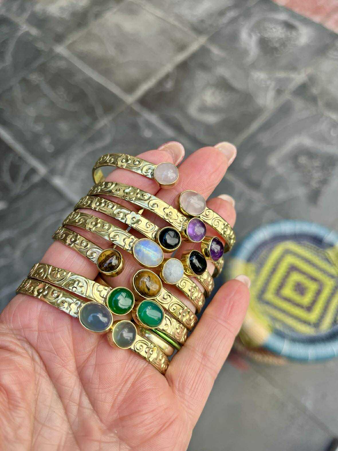 Sunkissed Gem Bangles