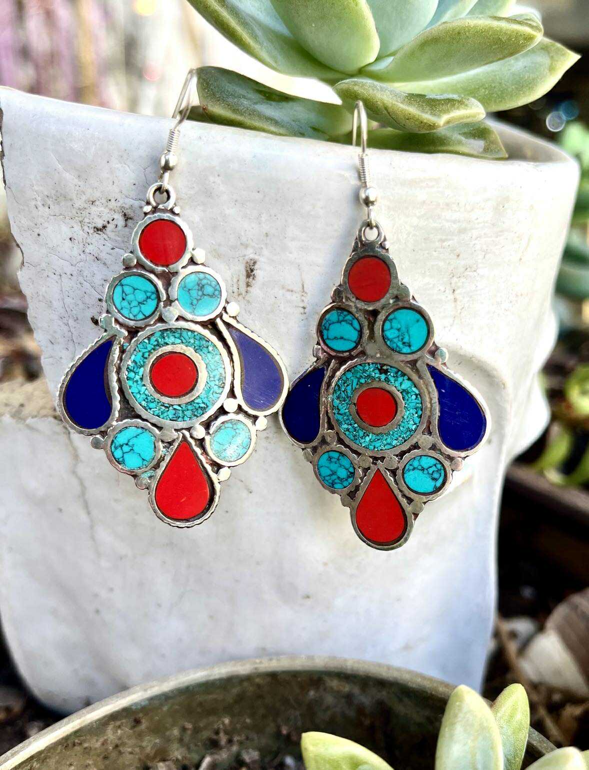 Mosaic Gem Earings