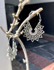 Silver Mandala Sunburst Earings