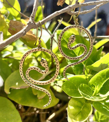 Serpent Spiral Earings