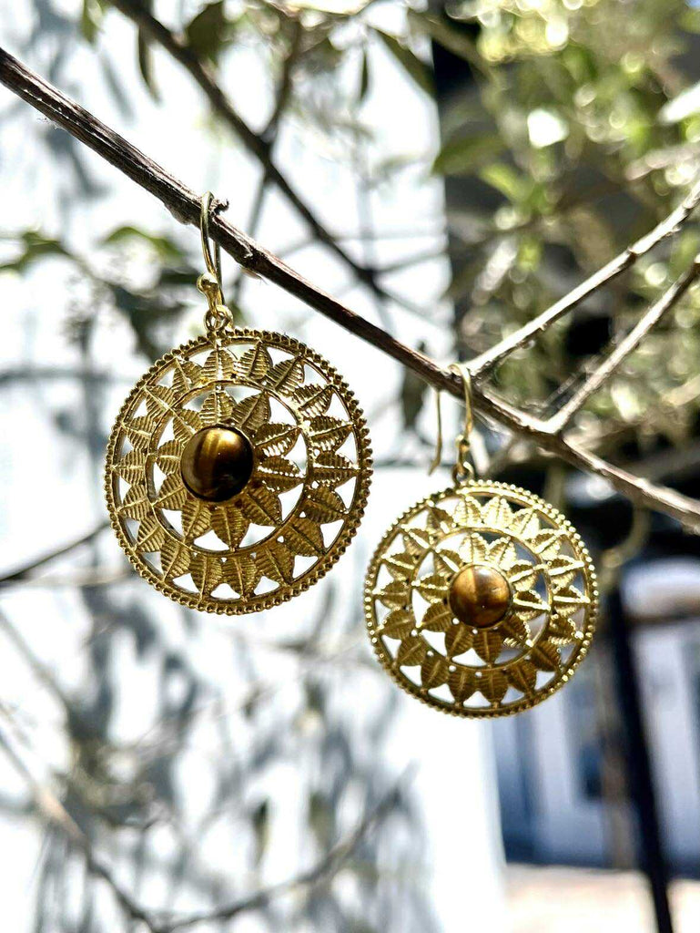 Sun Spirit Mandala Earngs