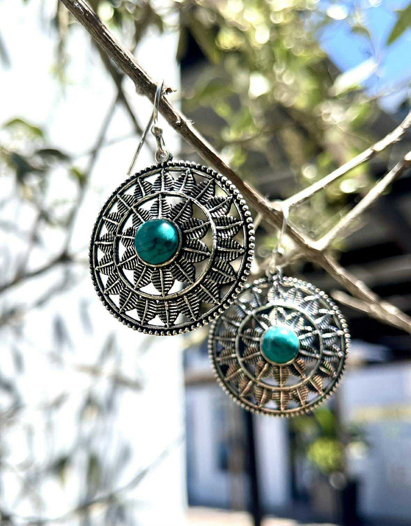 Sun Spirit Mandala Earngs