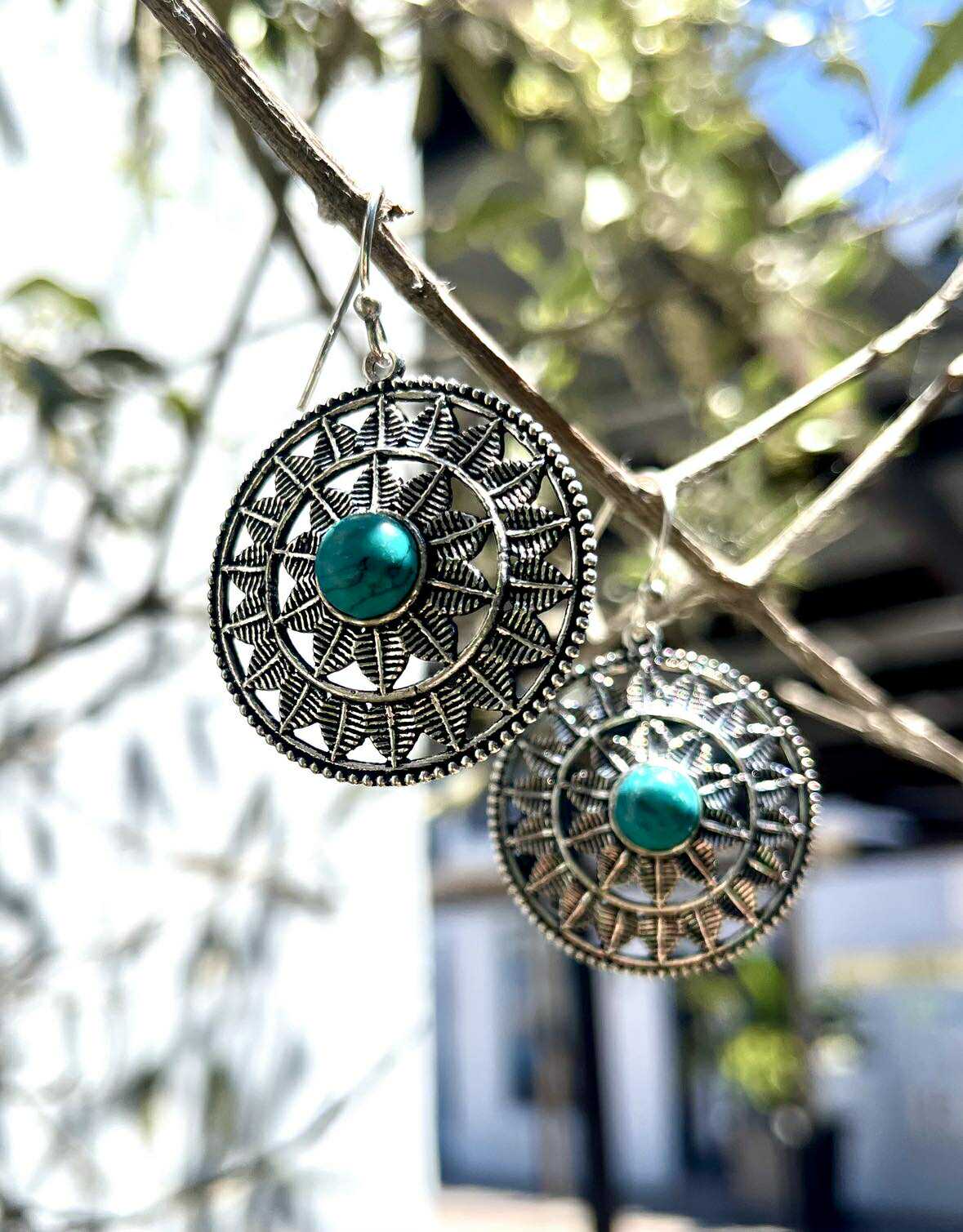 Sun Spirit Mandala Earngs