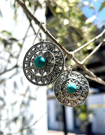 Sun Spirit Mandala Earngs
