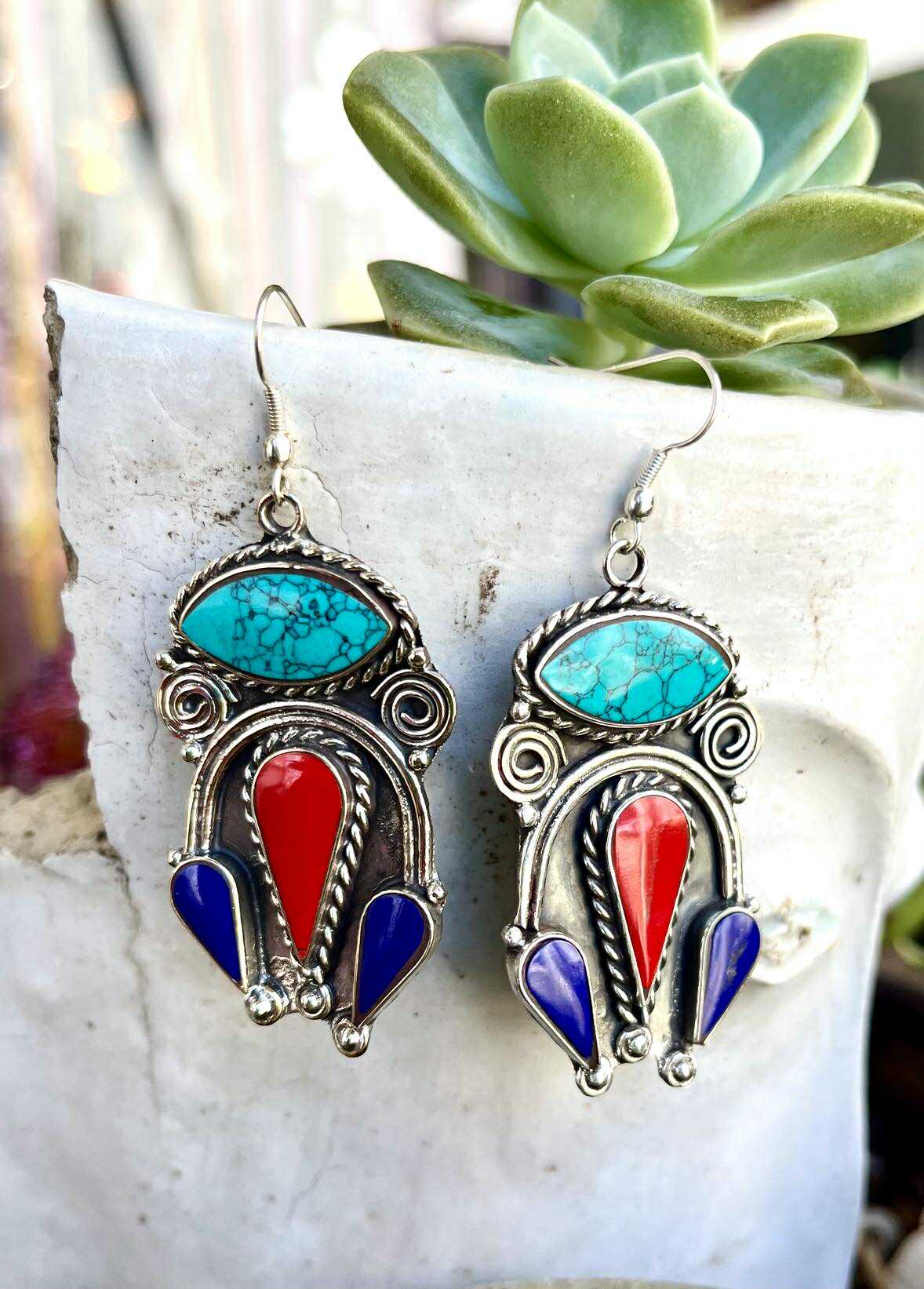 Mosaic Gem Earings