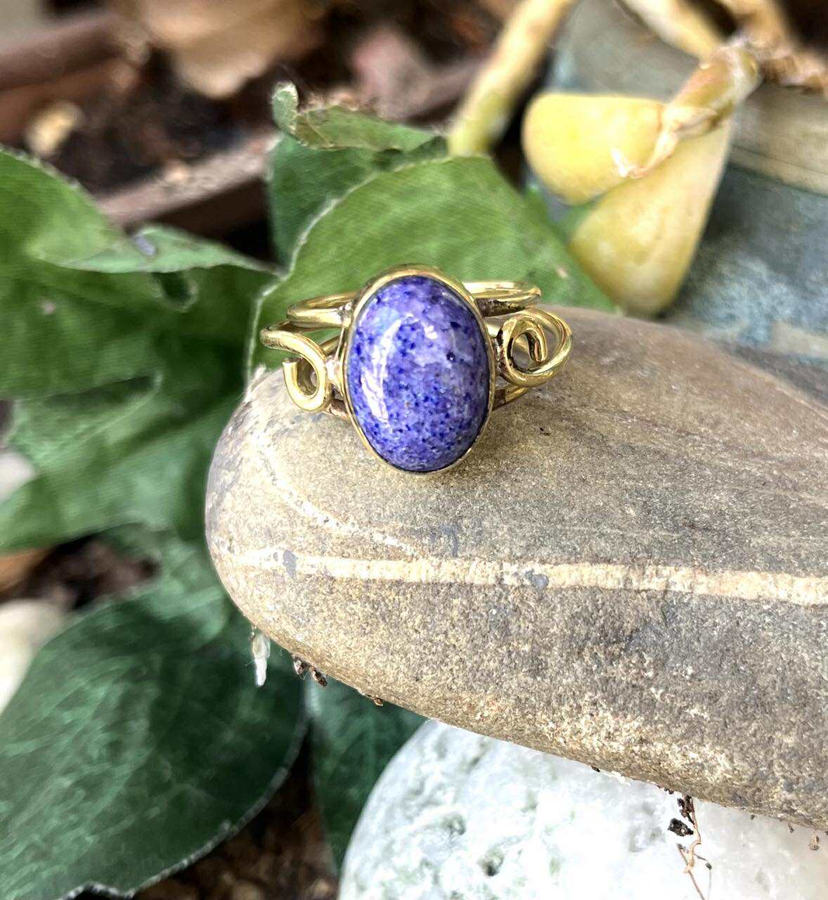 Oval Gemstone Mystic Rings