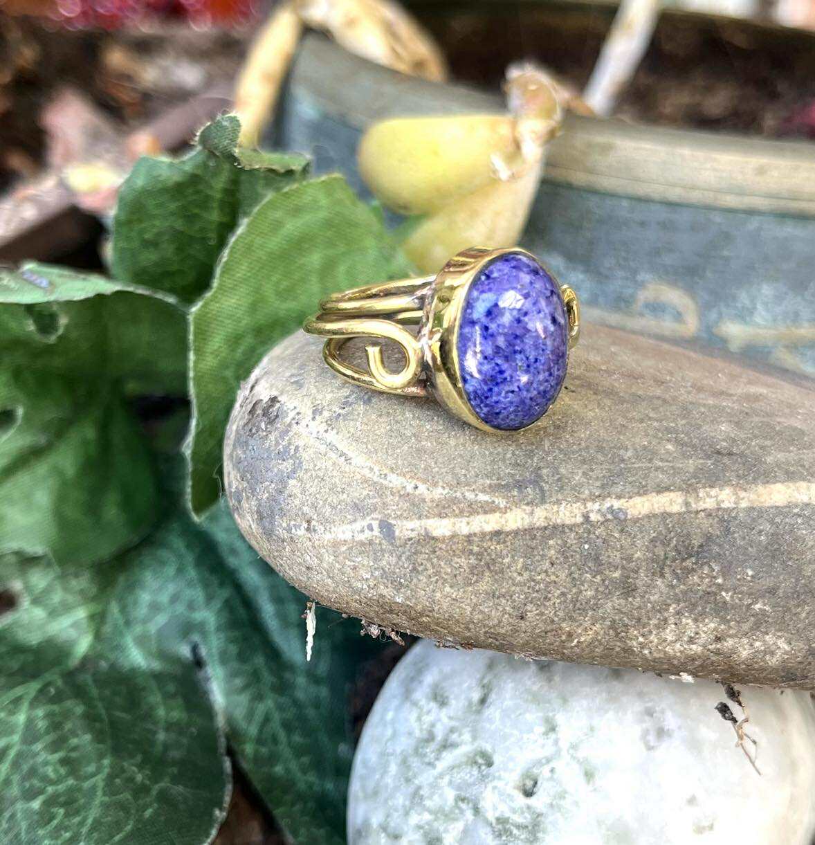 Oval Gemstone Mystic Rings
