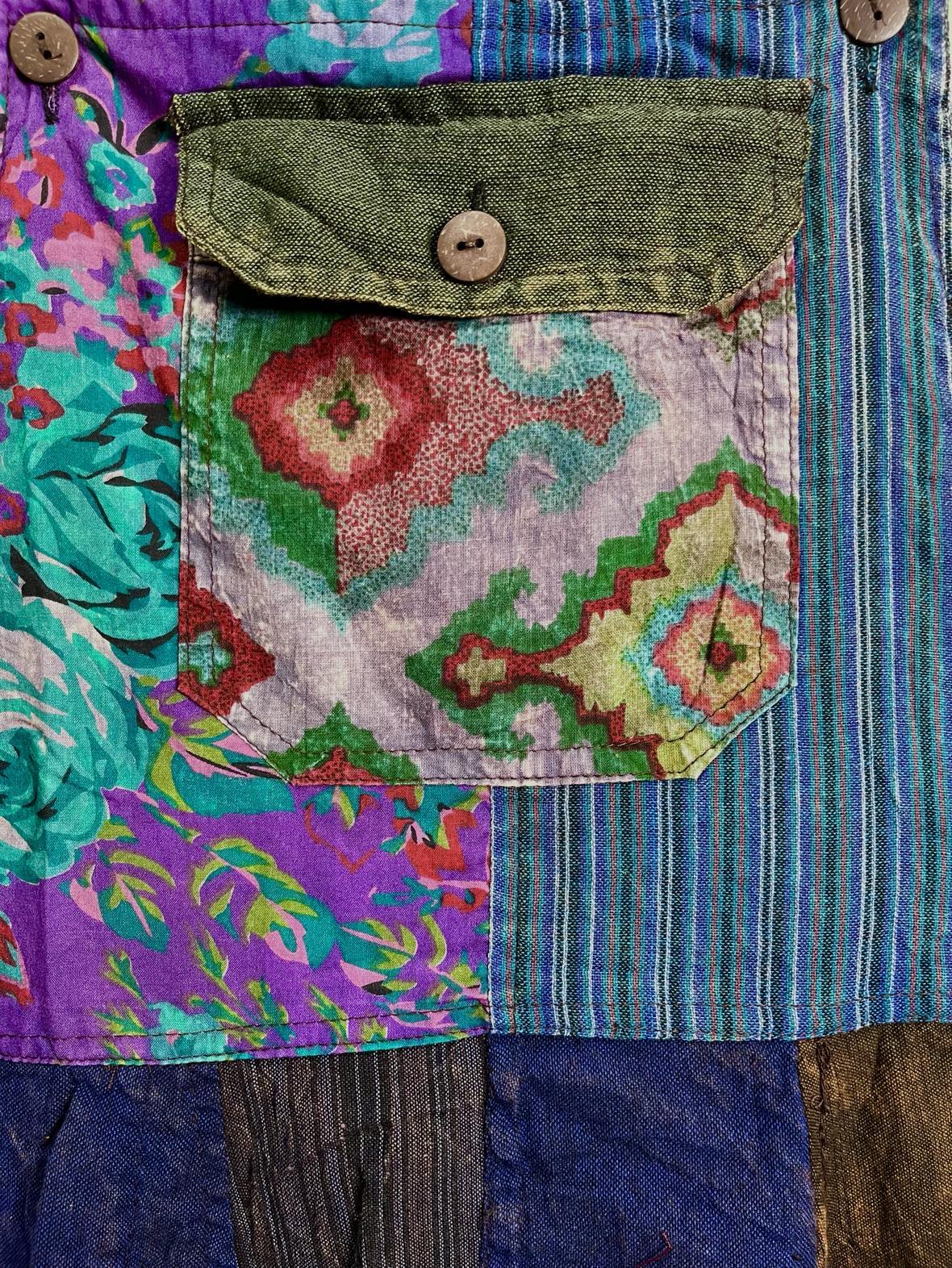 Boho Floral Patchwork Dungarees