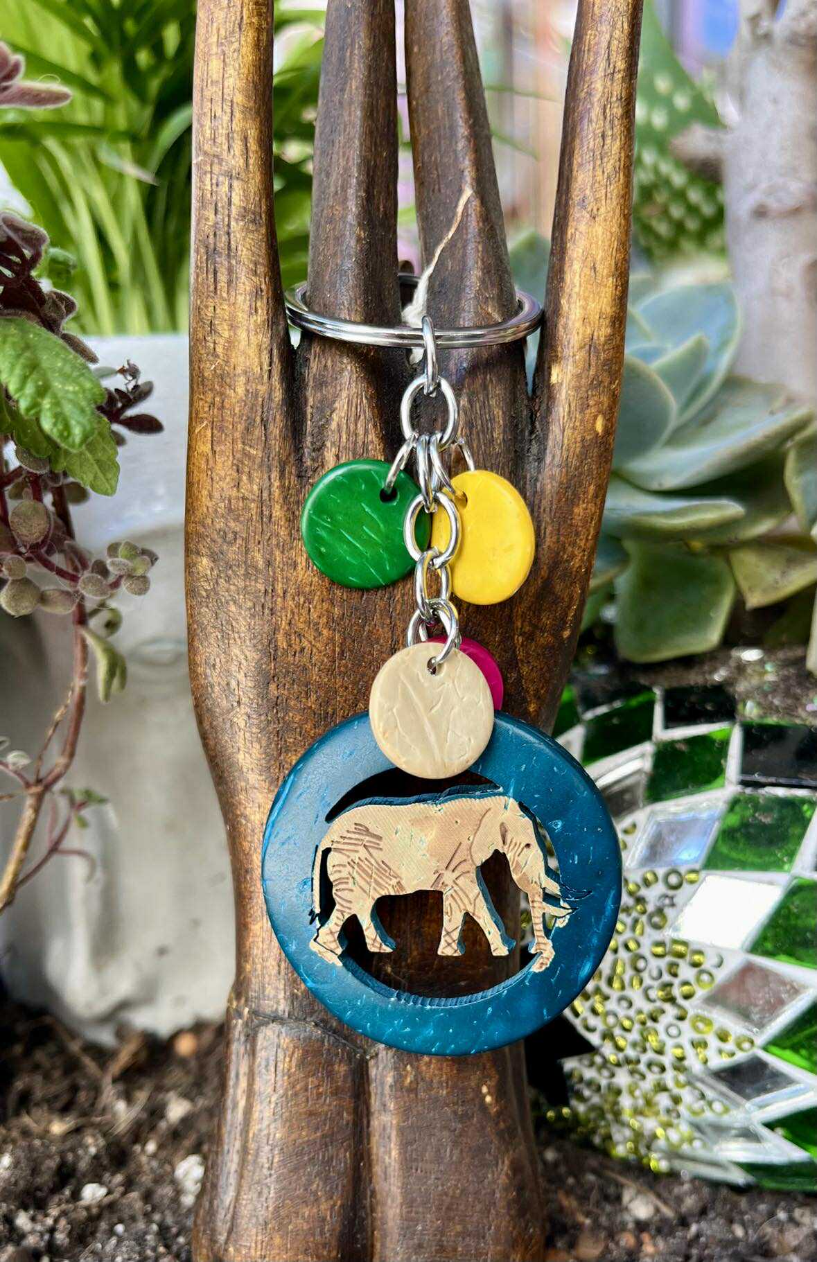 Wood Boho Keyrings