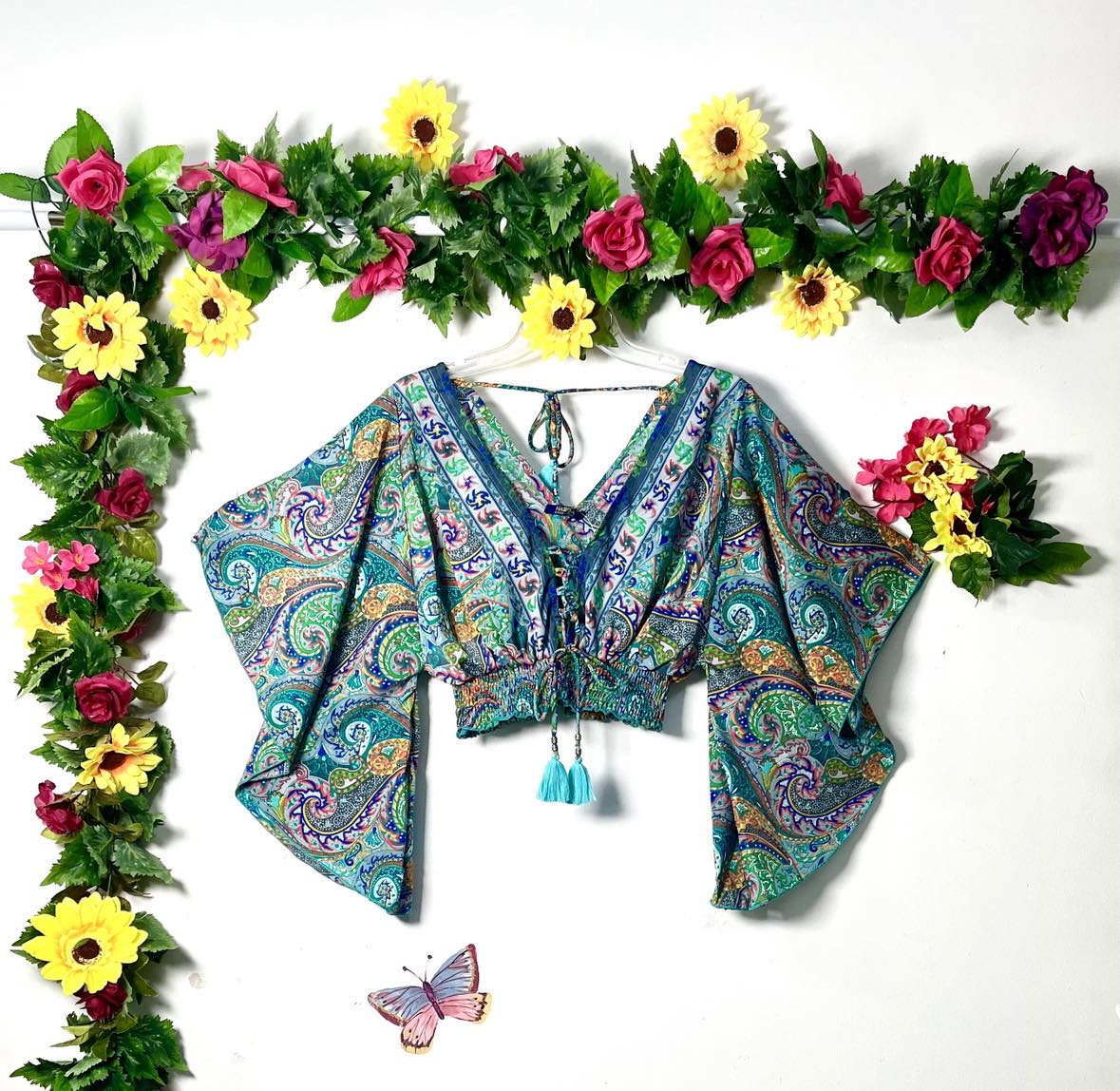 Butterfly Crop Gypsy Top