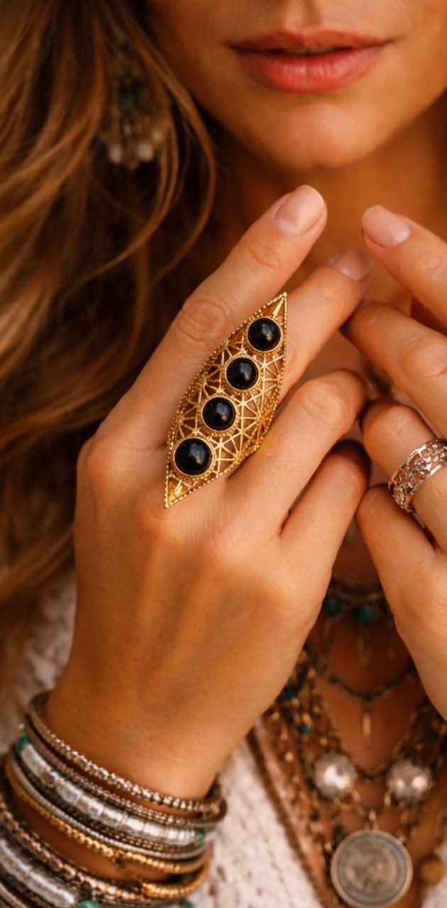 5-Stone Goddess Ring