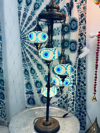 Turkish 5 Tier Standing Lamp