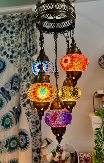 Turkish 5-Tier Chandelier Small
