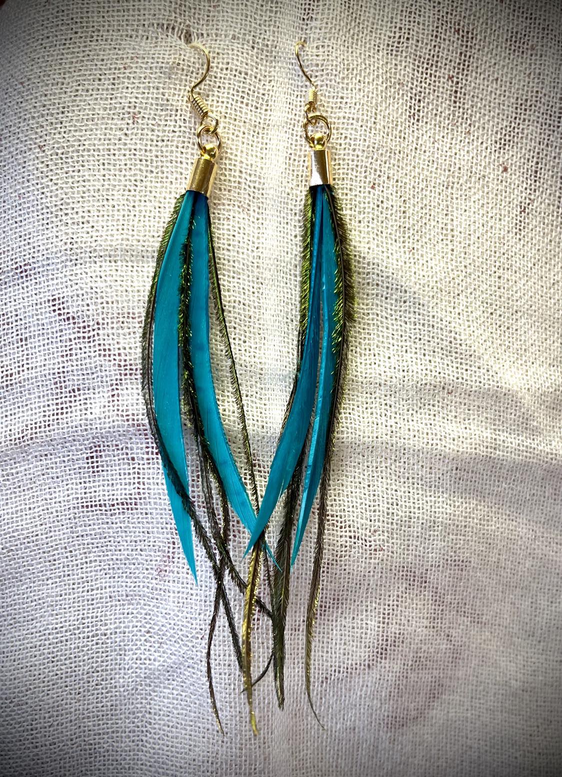 Feather Tail Earings