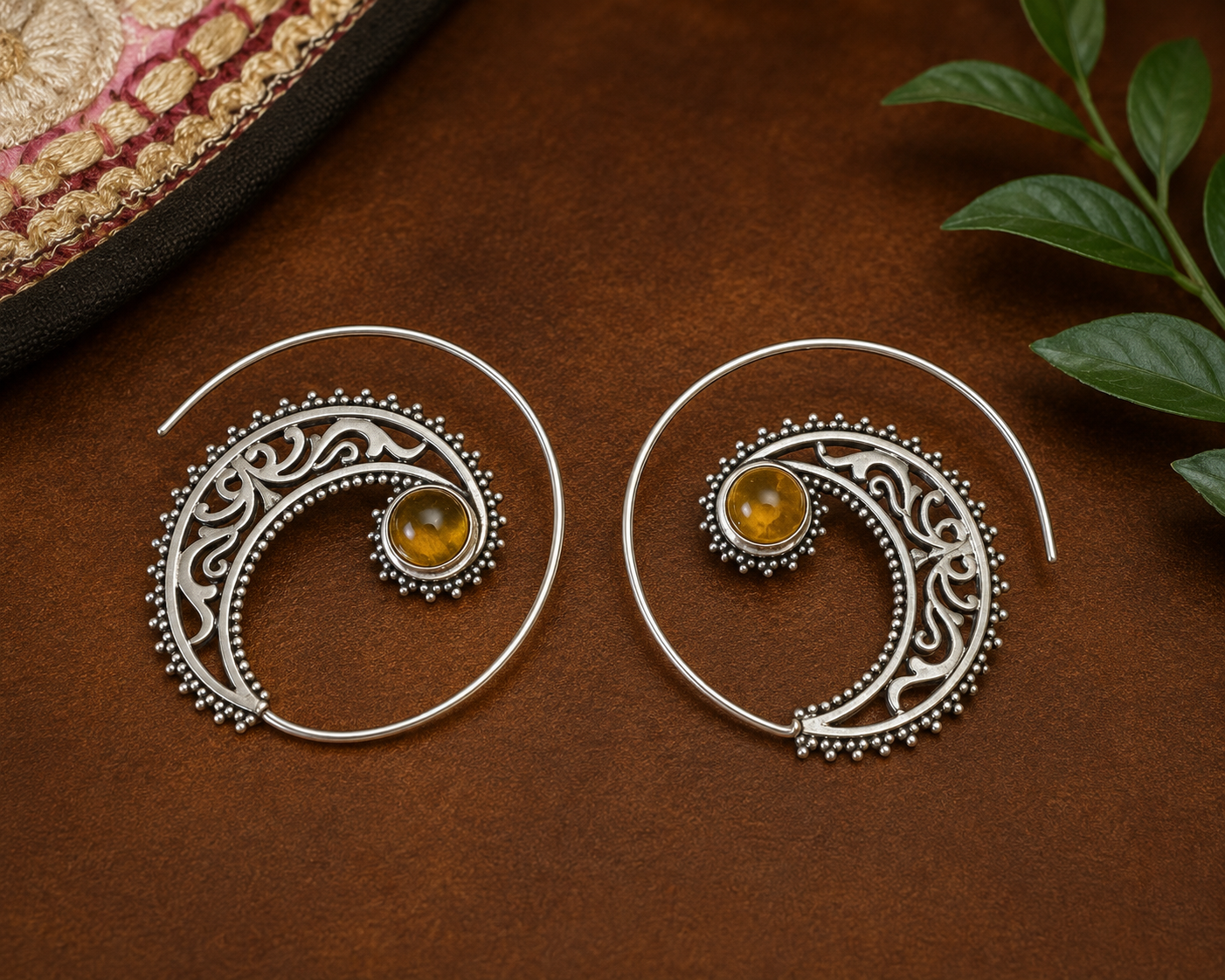 Indie Slide-Through Earings Silver