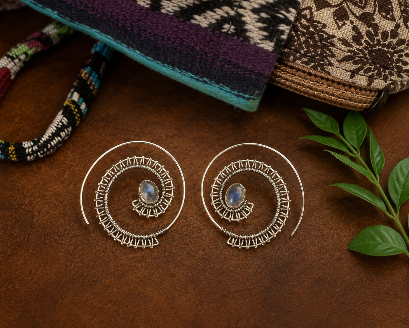 Indie Slide-Through Earings Silver