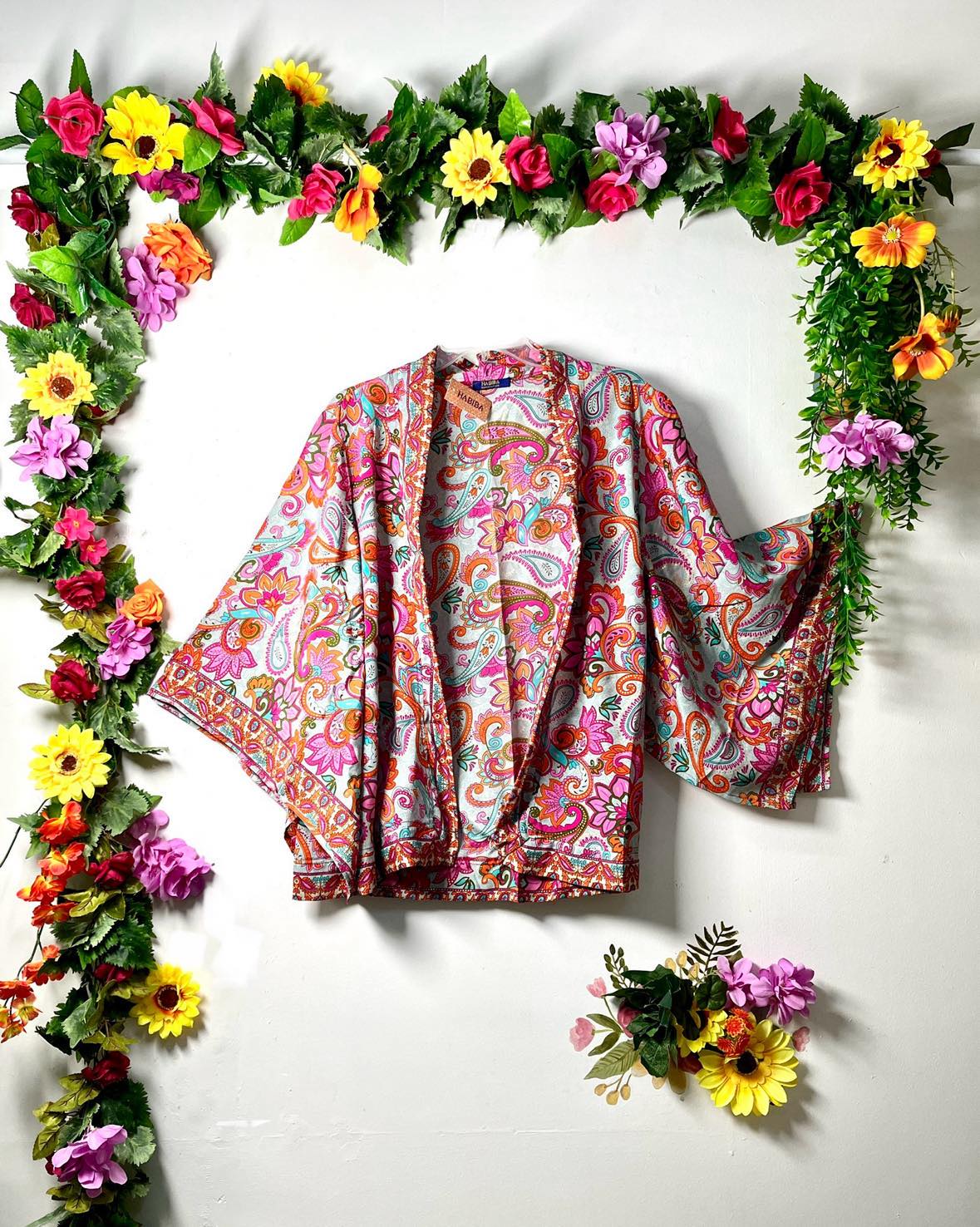 Silk Short Kimono Jacket