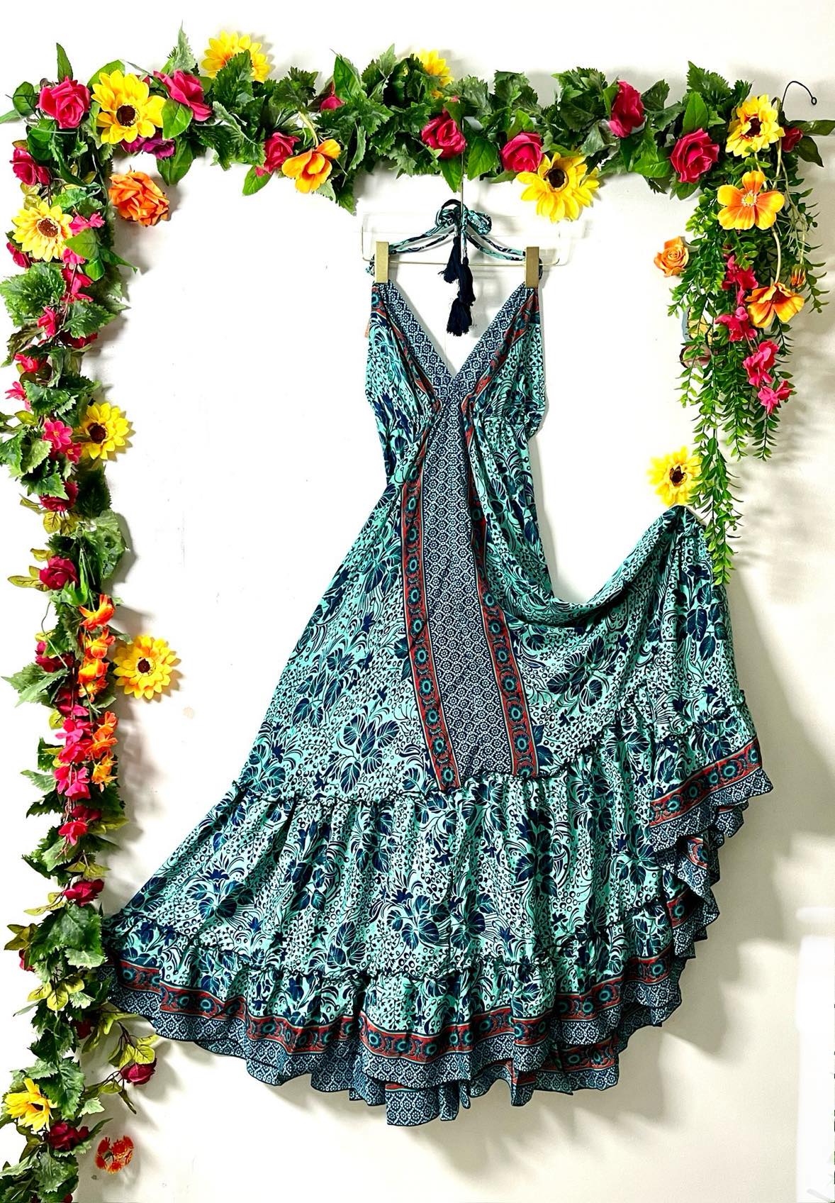 Buttersilk Low Back Flouncy Dress