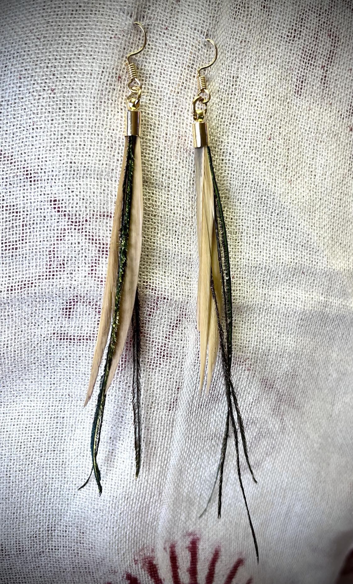 Feather Tail Earings