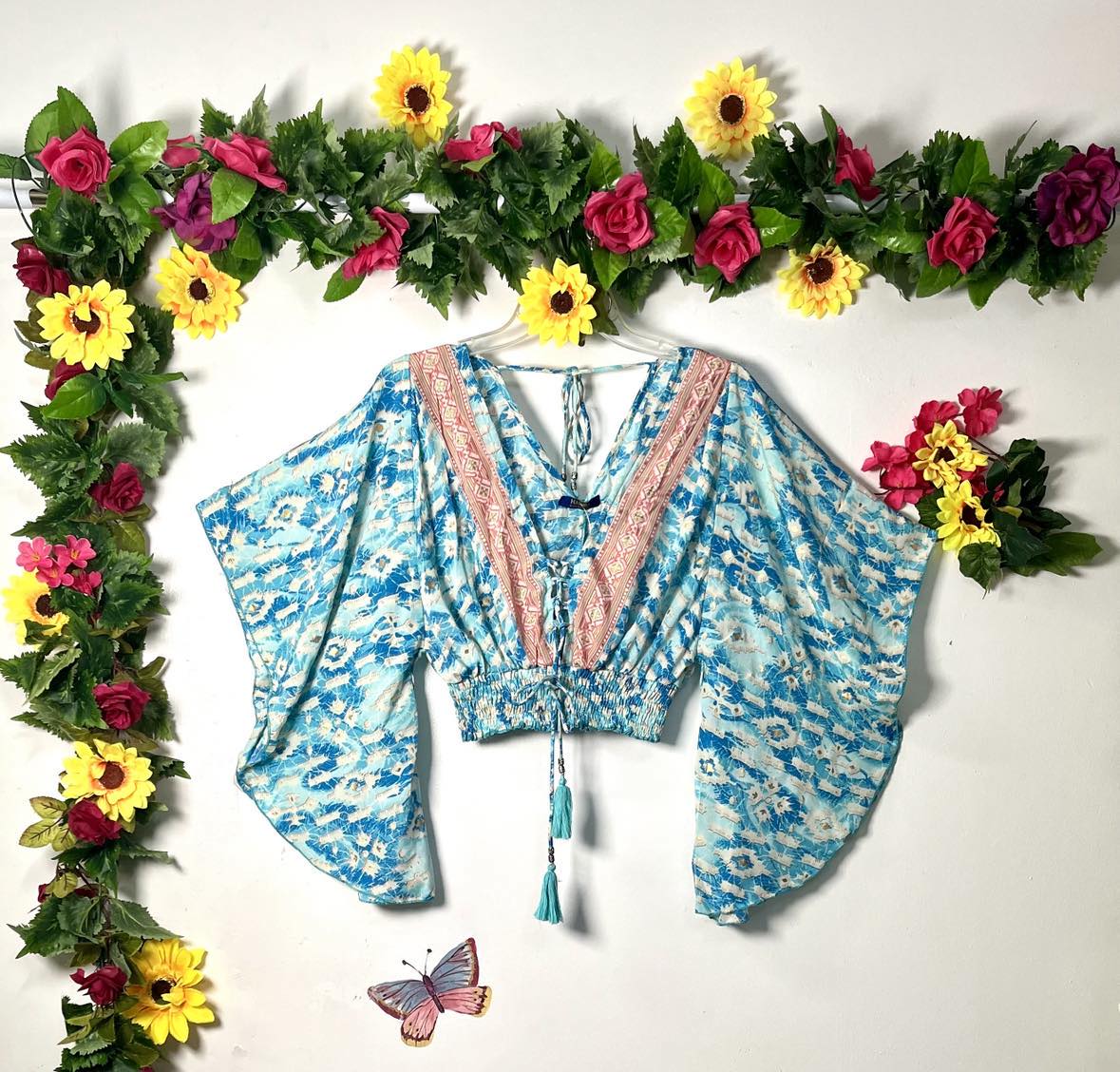 Butterfly Crop Gypsy Top