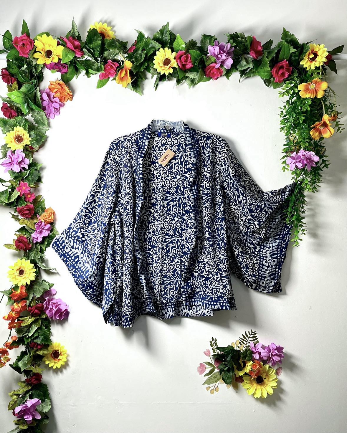 Silk Short Kimono Jacket