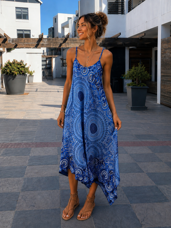 Thai Mandala Swing Dress