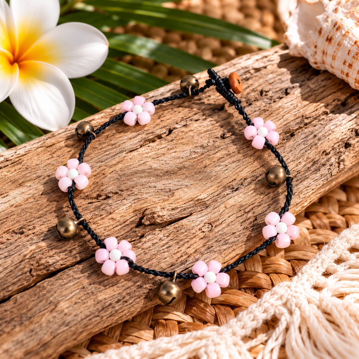 Boho Daisy Bell Anklet