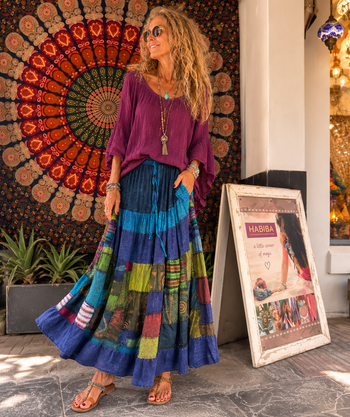 Cotton Patchwork Gypsy Skirts