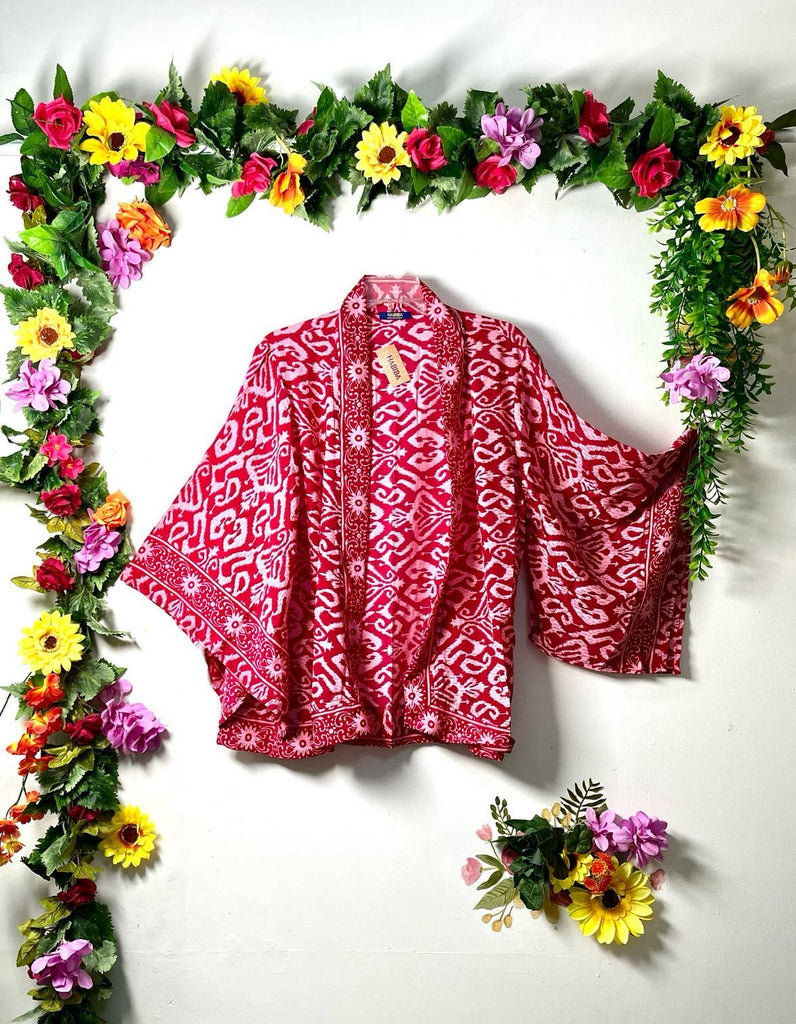 Silk Short Kimono Jacket