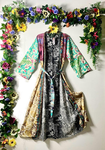 Silk Wanderlust Patch Kimono