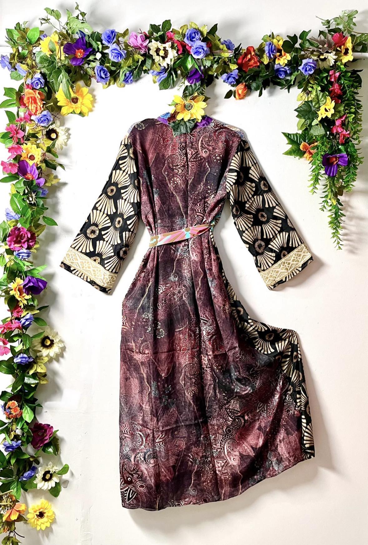 Silk Wanderlust Patch Kimono