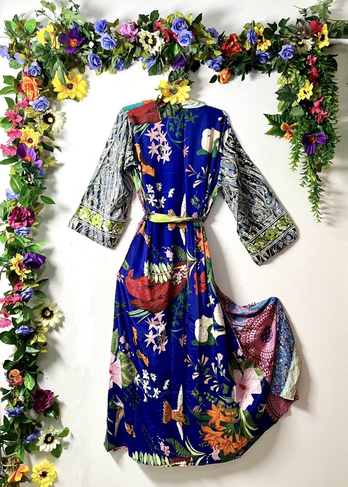 Silk Wanderlust Patch Kimono