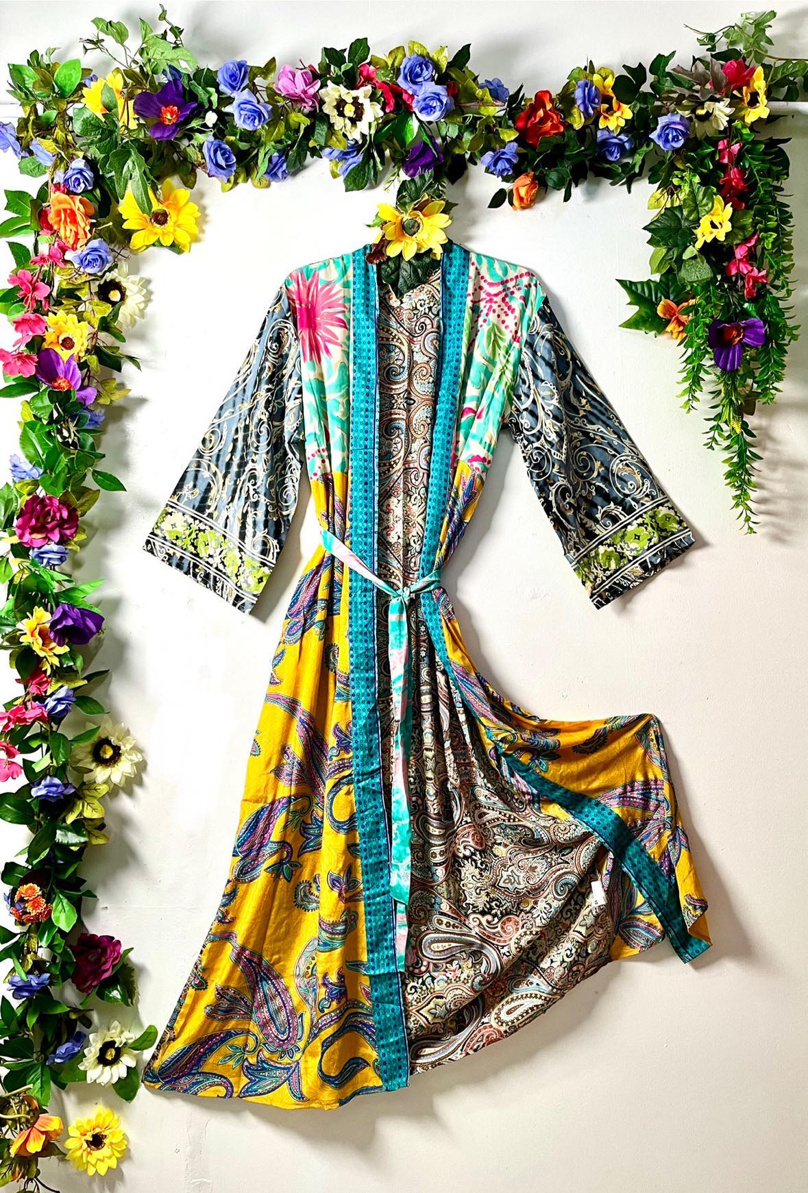 Silk Wanderlust Patch Kimono