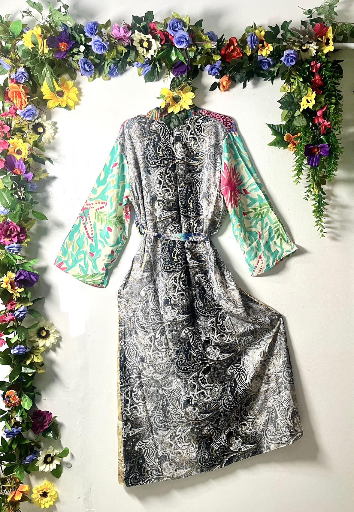 Silk Wanderlust Patch Kimono