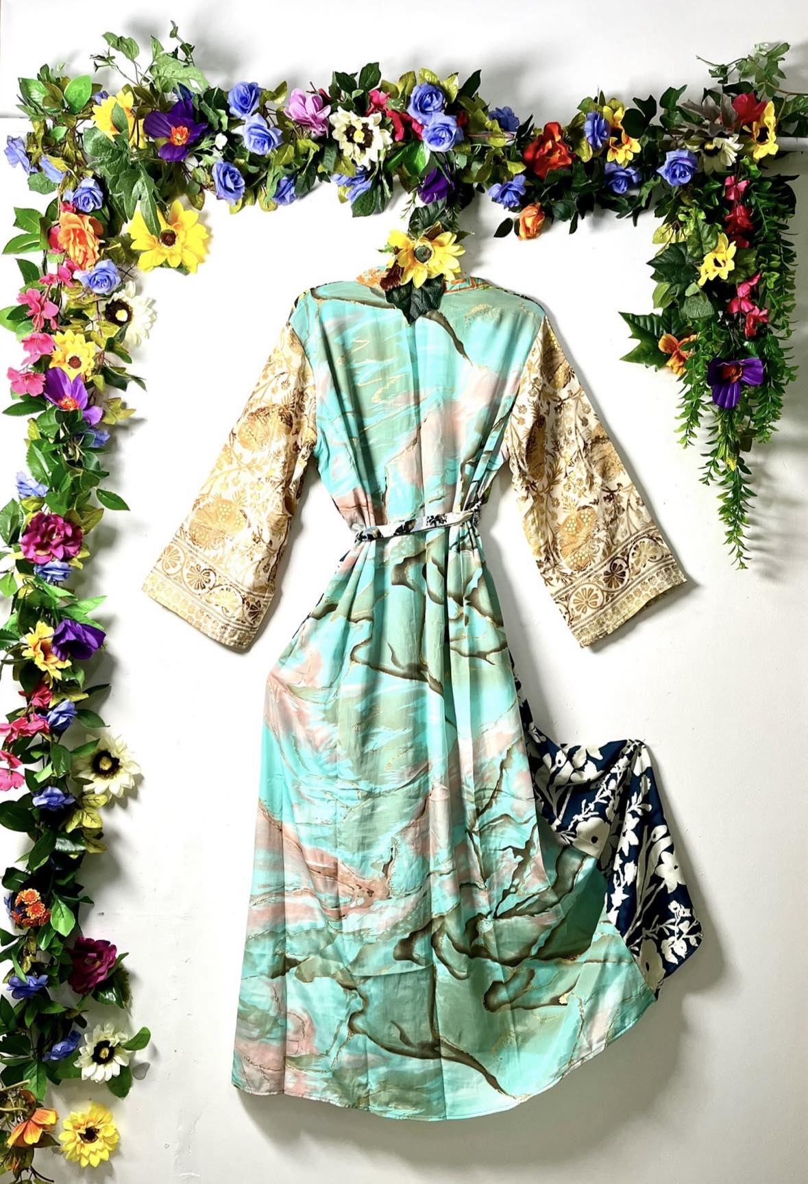 Silk Wanderlust Patch Kimono