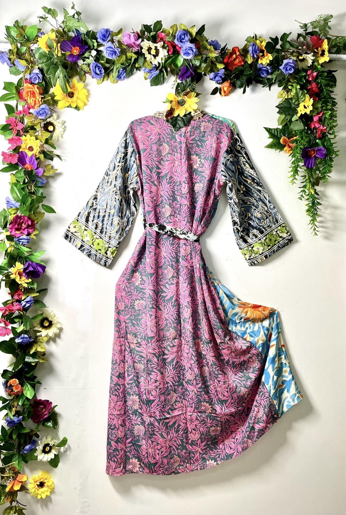 Silk Wanderlust Patch Kimono